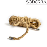 SODORRA - Hemp Shibari Bondagetouw - Naturel - 5 meter-laced-up.nl