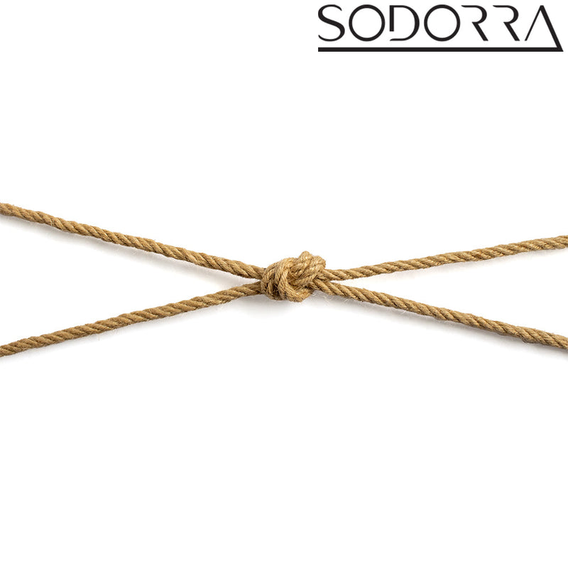 SODORRA - Hemp Shibari Bondagetouw - Naturel - 5 meter-laced-up.nl