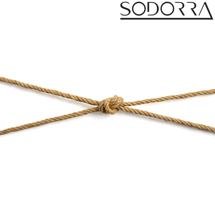 SODORRA - Hemp Shibari Bondagetouw - Naturel - 5 meter-Erotiekvoordeel.nl