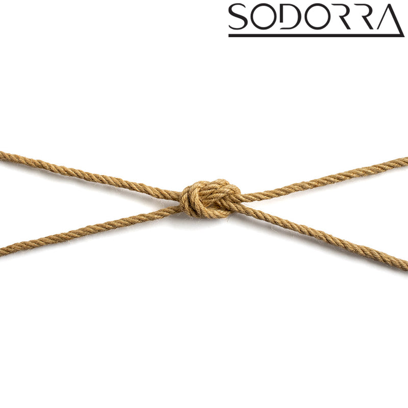 SODORRA - Hemp Shibari Bondagetouw - Naturel - 5 meter-laced-up.nl