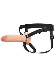 Pipedream - Fantasy X-Tensions - Strap-on met Holle Dildo - 20 cm - Lichte Huidskleur-laced-up.nl