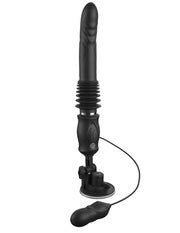 Pipedream - Fetish Fantasy - Ultimate Silicone Thruster - Stotende Vibrator met Handvat - Zwart-laced-up.nl
