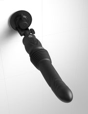 Pipedream - Fetish Fantasy - Ultimate Silicone Thruster - Stotende Vibrator met Handvat - Zwart-laced-up.nl