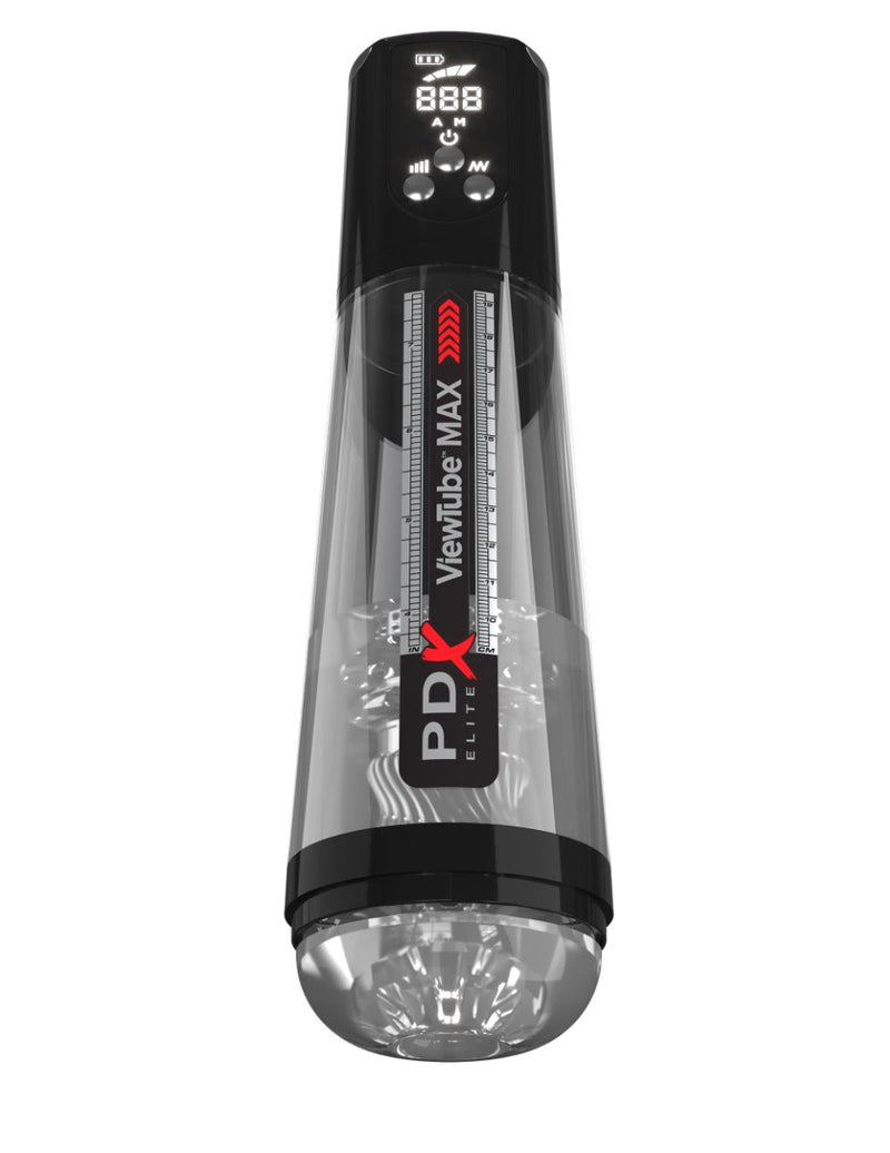 Pipedream - PDX Elite ViewTube MAX View - Transparant/Zwart-laced-up.nl