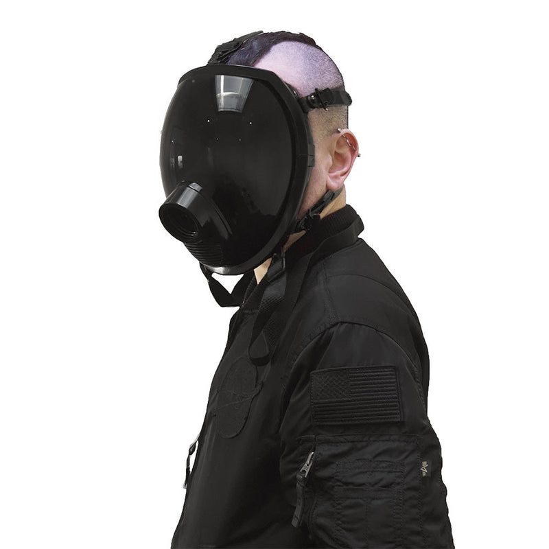 Gasmaster - Zwart MSX Smoke Full Visor Gas Mask-laced-up.nl