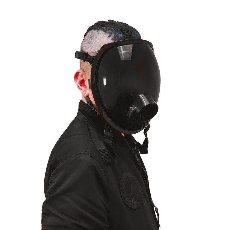 Gasmaster - Zwart MSX Smoke Full Visor Gas Mask-laced-up.nl