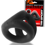 Oxballs - Tri-Sport - Night Edition - Cocksling - Siliconen/TPR - Zwart-laced-up.nl