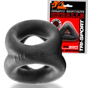 Oxballs - Tri-Sport - Night Edition - Cocksling - Siliconen/TPR - Zwart-laced-up.nl