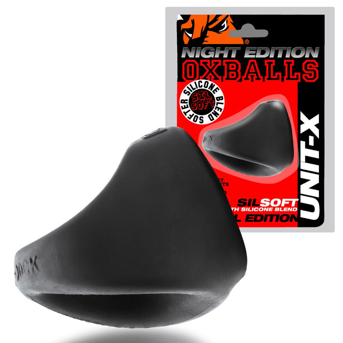 Oxballs - Unit-X Cocksling - Night Edition - Siliconen/TPR - Zwart-Erotiekvoordeel.nl