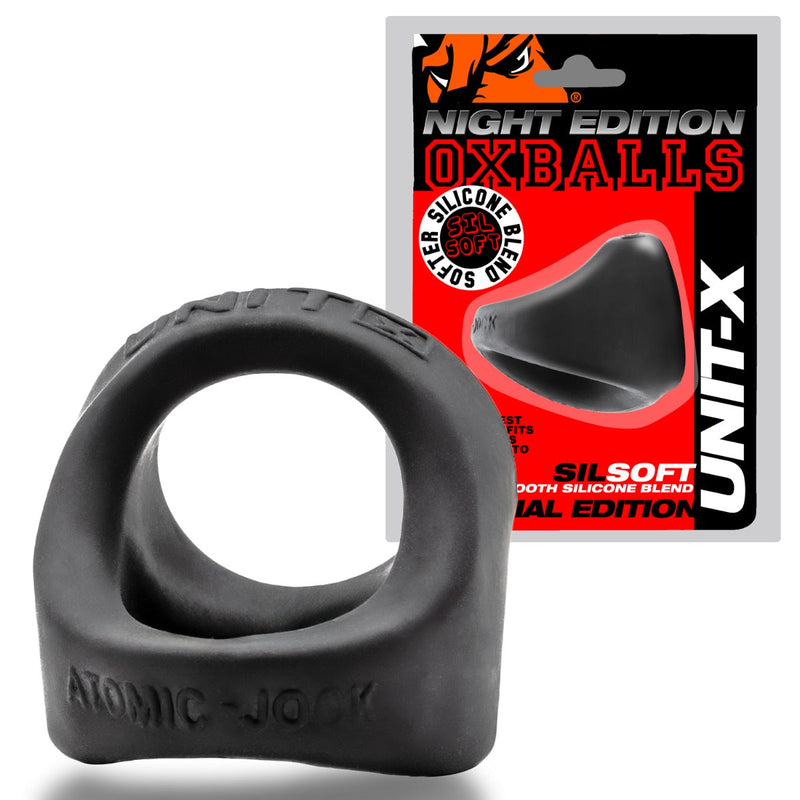 Oxballs - Unit-X Cocksling - Night Edition - Siliconen/TPR - Zwart-laced-up.nl