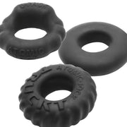 Oxballs - Bonemaker Cockring Set - Night Edition - Zwart-laced-up.nl