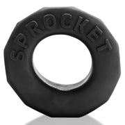 Oxballs - Sprocket Cockring - Night Edition - Siliconen/TPR - Zwart-laced-up.nl