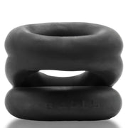 Oxballs - Z-Balls Ballstretcher - Night Edition - Siliconen/TPR - Zwart-laced-up.nl