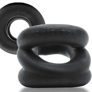 Oxballs - Z-Balls Ballstretcher - Night Edition - Siliconen/TPR - Zwart-laced-up.nl