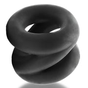 Oxballs - Z-Balls Ballstretcher - Night Edition - Siliconen/TPR - Zwart-laced-up.nl