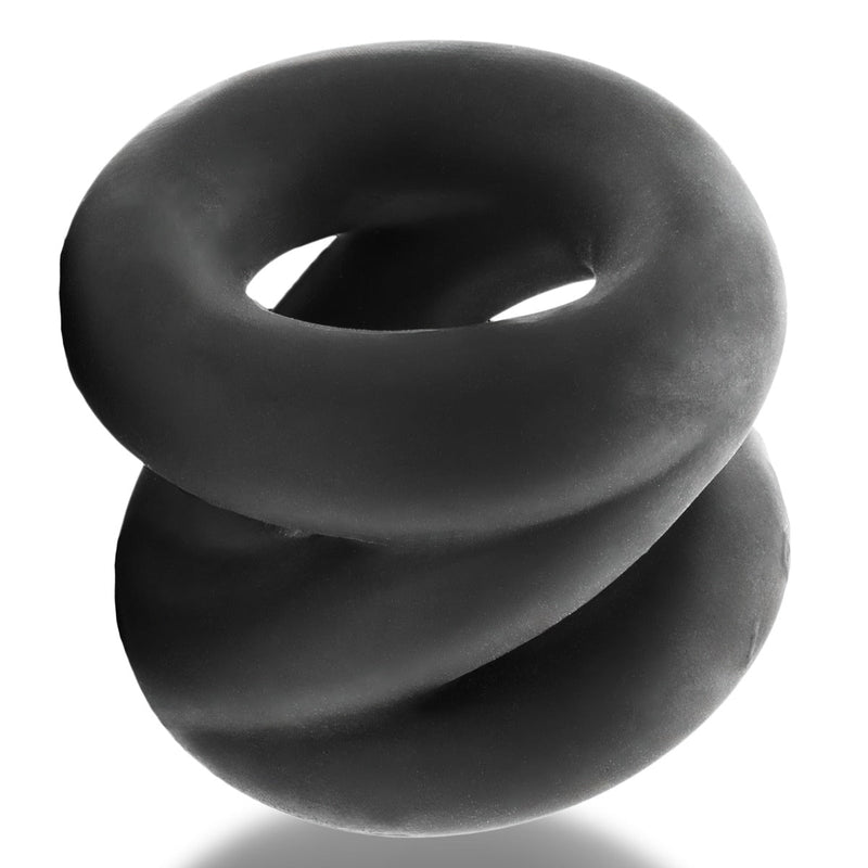 Oxballs - Z-Balls Ballstretcher - Night Edition - Siliconen/TPR - Zwart-laced-up.nl
