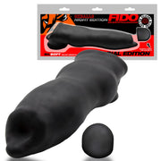 Oxballs - Fido - Puppy Play Penis Sleeve - Night Edition - Siliconen/TPR- Zwart-laced-up.nl