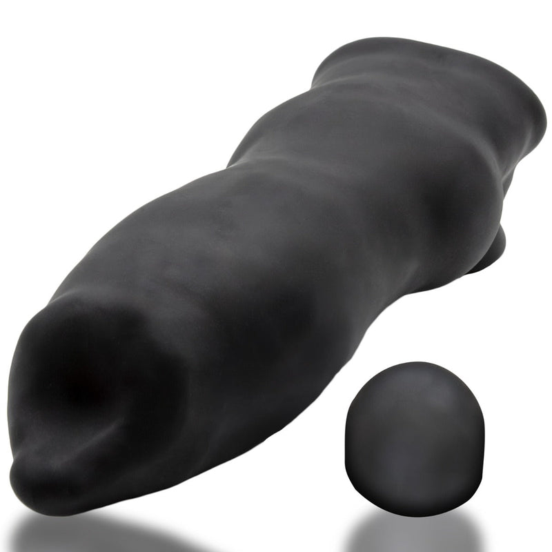 Oxballs - Fido - Puppy Play Penis Sleeve - Night Edition - Siliconen/TPR- Zwart-laced-up.nl