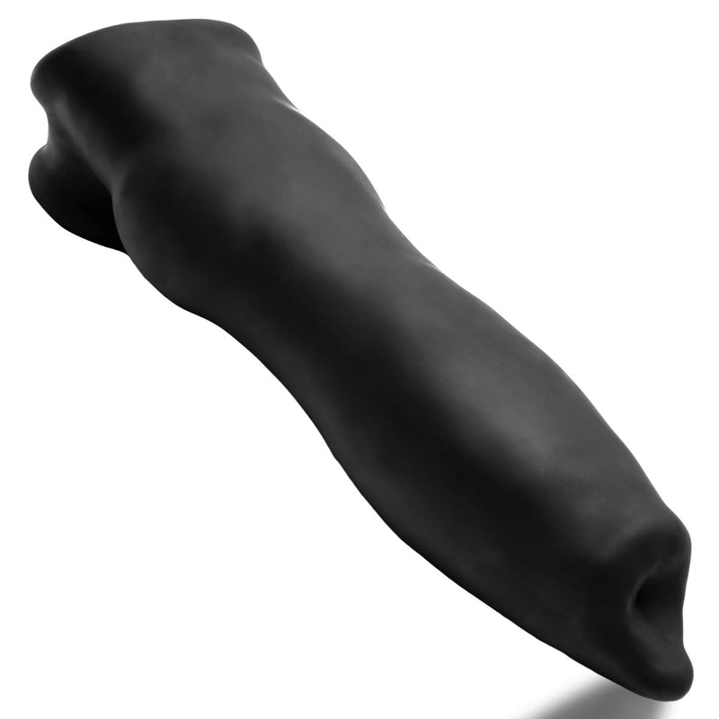 Oxballs - Fido - Puppy Play Penis Sleeve - Night Edition - Siliconen/TPR- Zwart-laced-up.nl