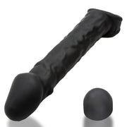 Oxballs - Muscle Ripped - Penis Sleeve - Night Edition - Siliconen/TPR - Zwart-laced-up.nl