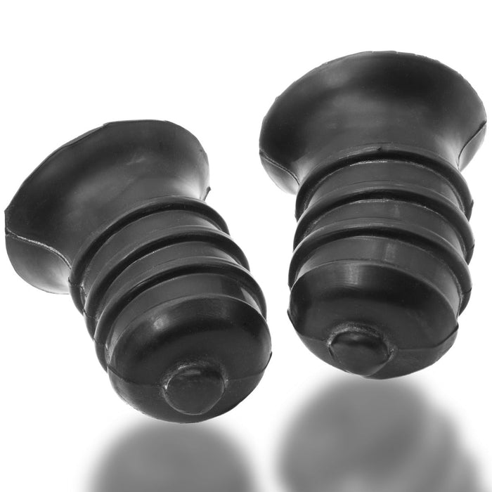 Oxballs - Ribnips - Tepelzuigers - Night Edition - Siliconen/TPR - Zwart-Erotiekvoordeel.nl