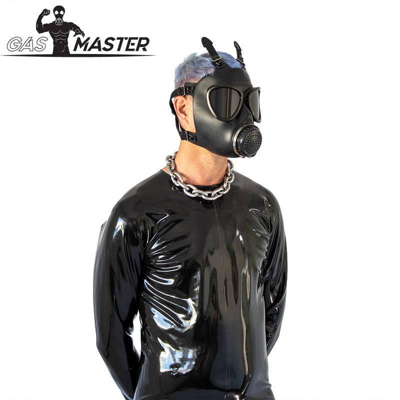 GASMASTER Army Gas Mask w Black Lenses-laced-up.nl