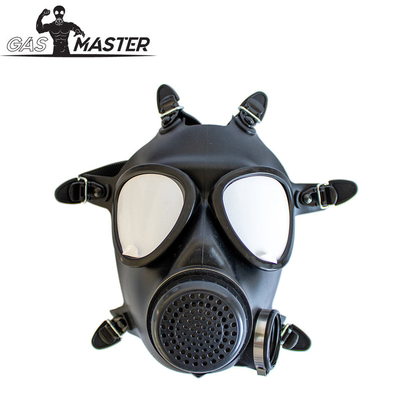 GASMASTER Army Gas Mask w Black Lenses-laced-up.nl