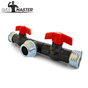 GASMASTER Air Selector T-Splitter w. Valves-laced-up.nl