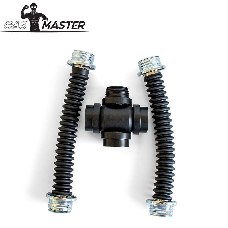 GASMASTER RD40 Gas Mask Cross Adapter w. Hoses-laced-up.nl