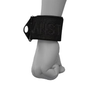 Haftanstalt - Verstelbare Neopreen Handboeien Set met Metalen Gesp - Zwart-laced-up.nl