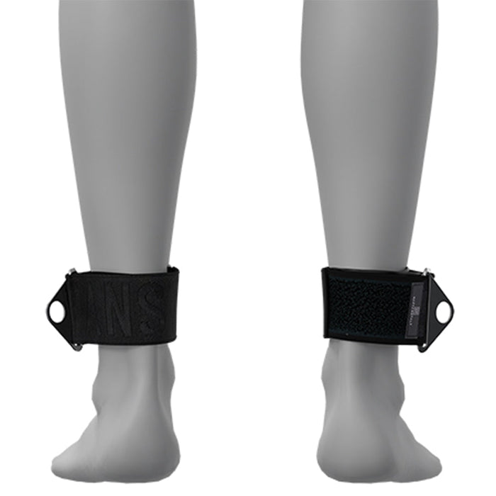 Haftanstalt - Verstelbare Neopreen Enkelboeien Set met Metalen Gesp - Zwart-Erotiekvoordeel.nl