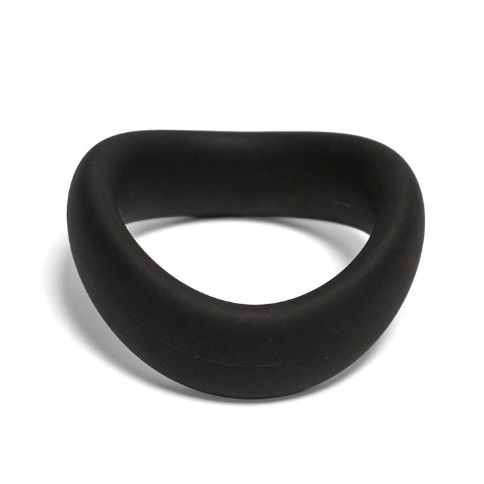 BRUTUS - Ergo - Siliconen Cockring - Zwart-Erotiekvoordeel.nl