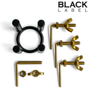 Black Label - 4-Way Urethrale Stretcher - Zwart/Goud-laced-up.nl