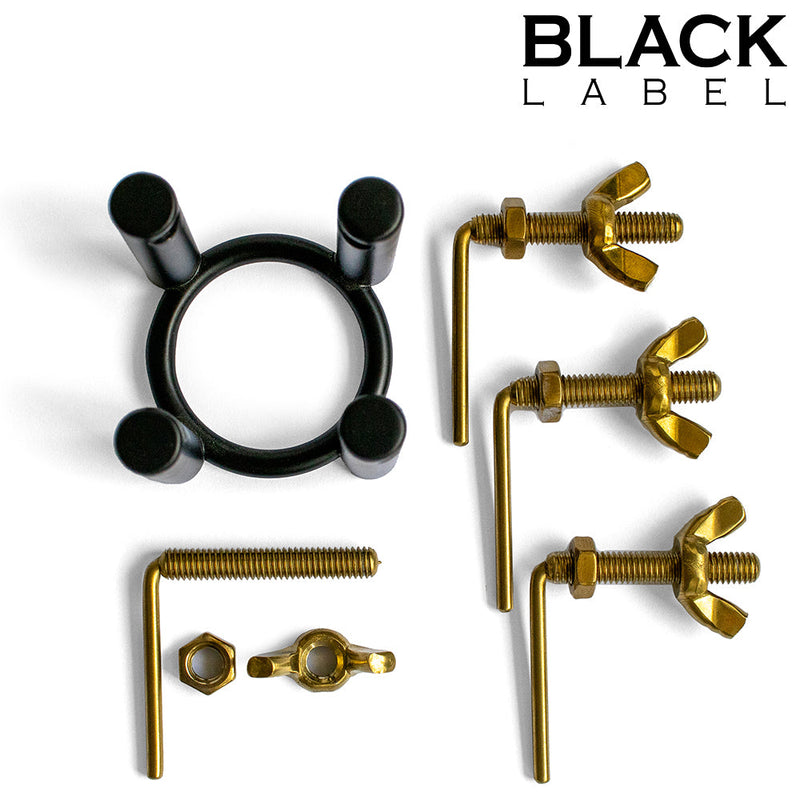 Black Label - 4-Way Urethrale Stretcher - Zwart/Goud-laced-up.nl