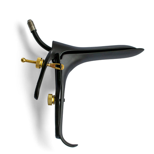 Black Label - Cusco Speculum met glijmiddel-tube - Zwart/Goud-Erotiekvoordeel.nl