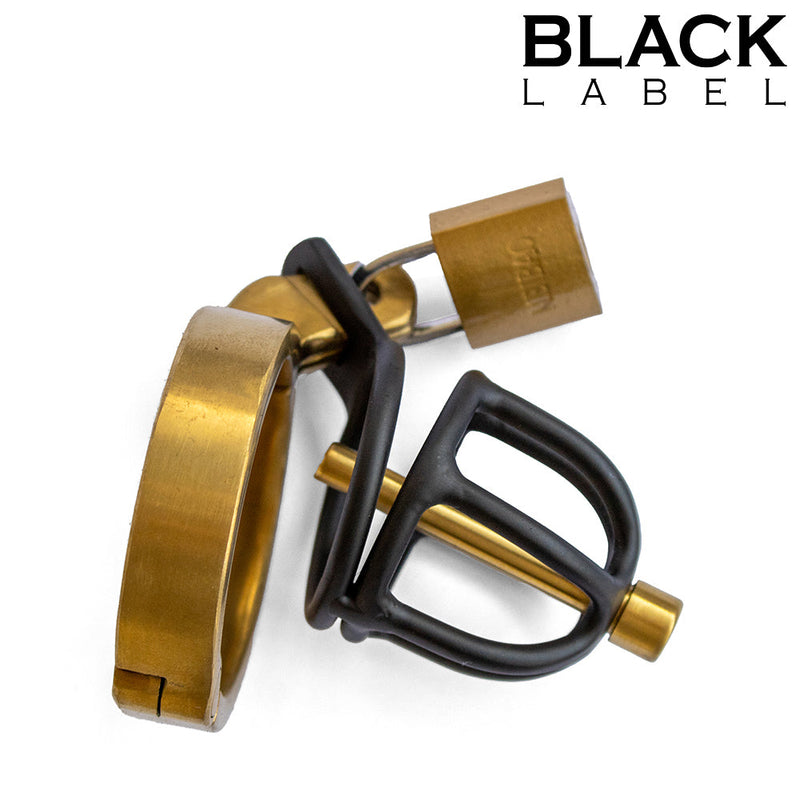 Black Label - Weenie Locker - Jaula de Castidad - Negro/Oro