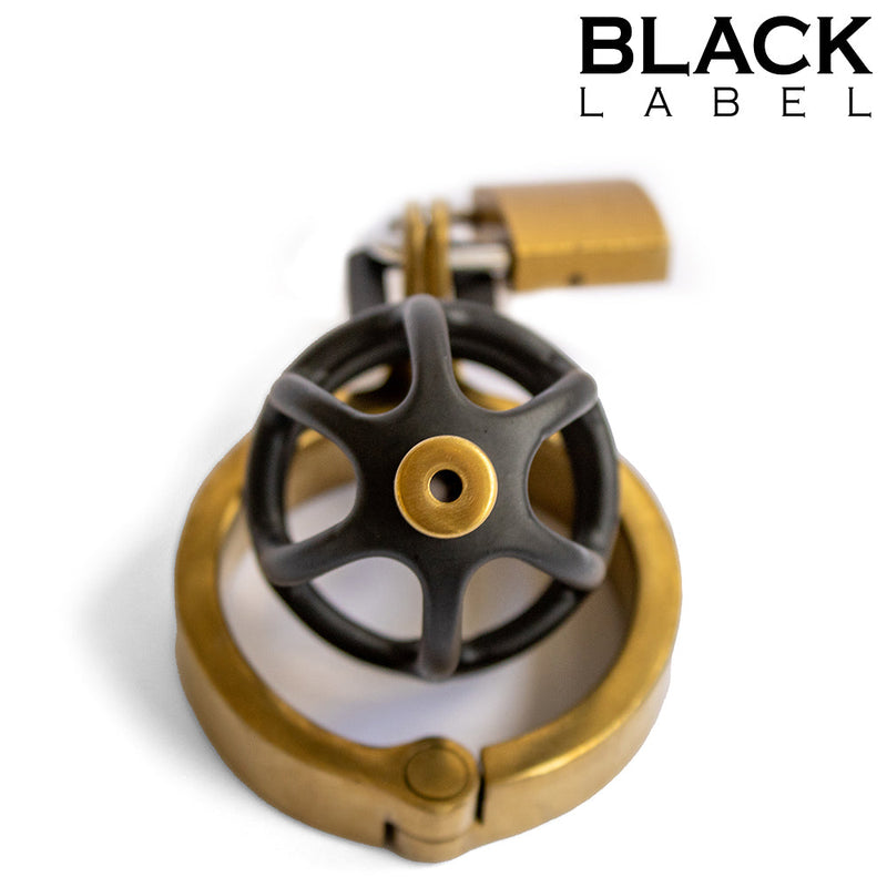 Black Label - Weenie Locker - Jaula de Castidad - Negro/Oro