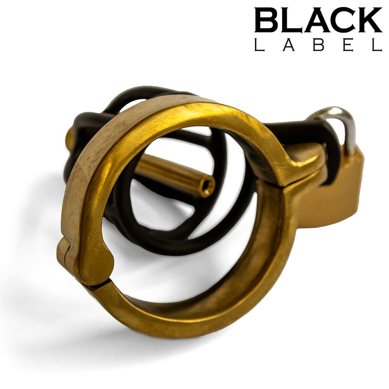 Black Label - Weenie Locker - Jaula de Castidad - Negro/Oro