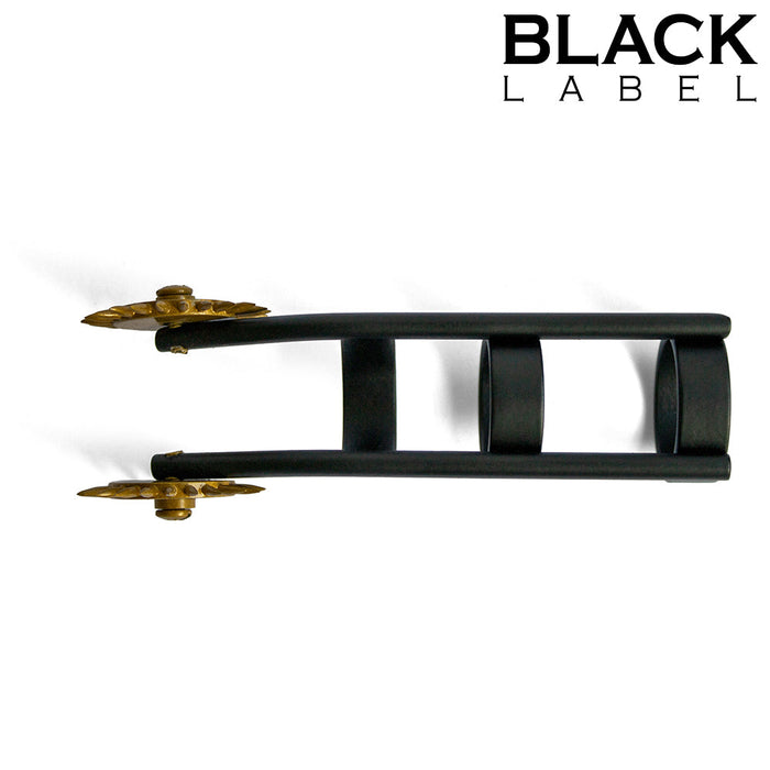 Black Label - Uña de Gato con Doble Molinete - Negro/Oro