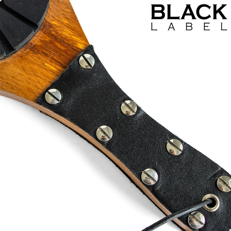 Black Label - Houten Paddle met Schoenzool-laced-up.nl