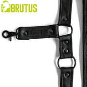 Brutus - Lederen Beenharnas - Verstelbaar- Zwart-laced-up.nl