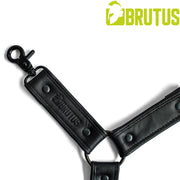Brutus - Lederen Beenharnas - Verstelbaar- Zwart-laced-up.nl
