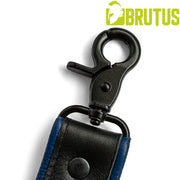 Brutus - Lederen Beenharnas - Verstelbaar- Zwart/Blauw (kopie)-laced-up.nl