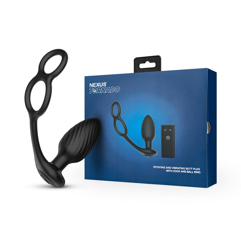Nexus - Tornado - Vibrerende Buttplug met Cockring en Scrotumring-laced-up.nl