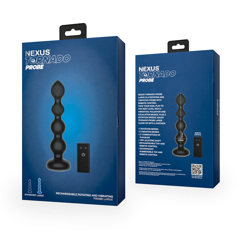 Nexus - Tornado - Roterende en Vibrerende Anaal Kralen - Maat L-laced-up.nl