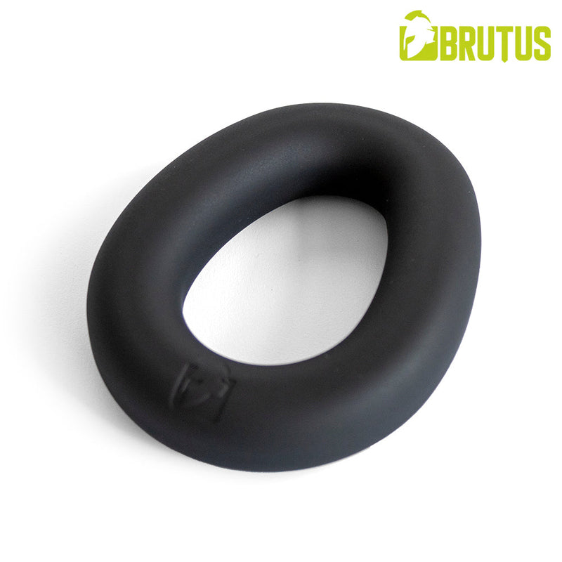 Brutus - Mucho Macho - Superzachte Siliconen Ergo Cockring - Zwart-laced-up.nl