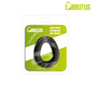 Brutus - Mucho Macho - Superzachte Siliconen Ergo Cockring - Zwart-laced-up.nl