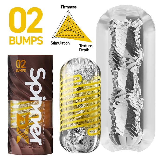 Tenga - Spinner DX02 Bumps - Masturbator-Erotiekvoordeel.nl