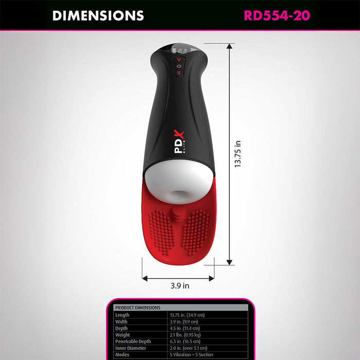 Pipedream - PDX Elite Fap-O-Matic Pro XL Masturbator-Erotiekvoordeel.nl