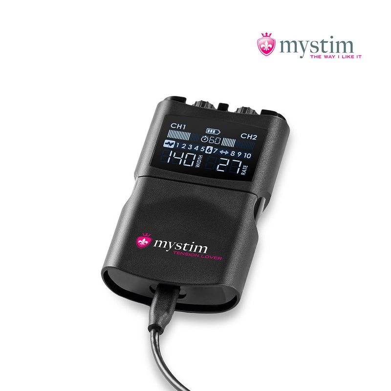 Mystim Tension Lover 2 – Elektrosex Powerbox met 2 kanalen en 7 programma’s-laced-up.nl
